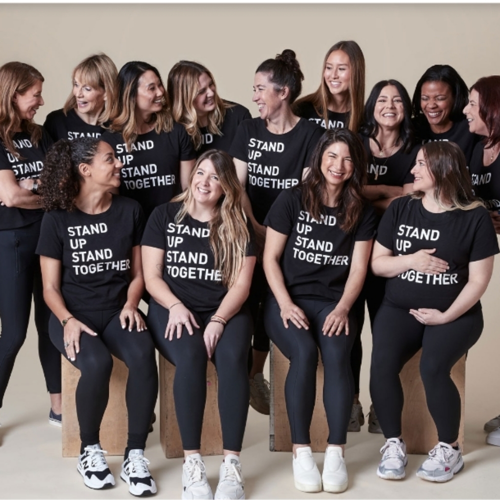 Athleta Stand Up Stand Together Cropped Tee